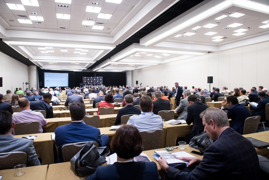 audience watching a presentation