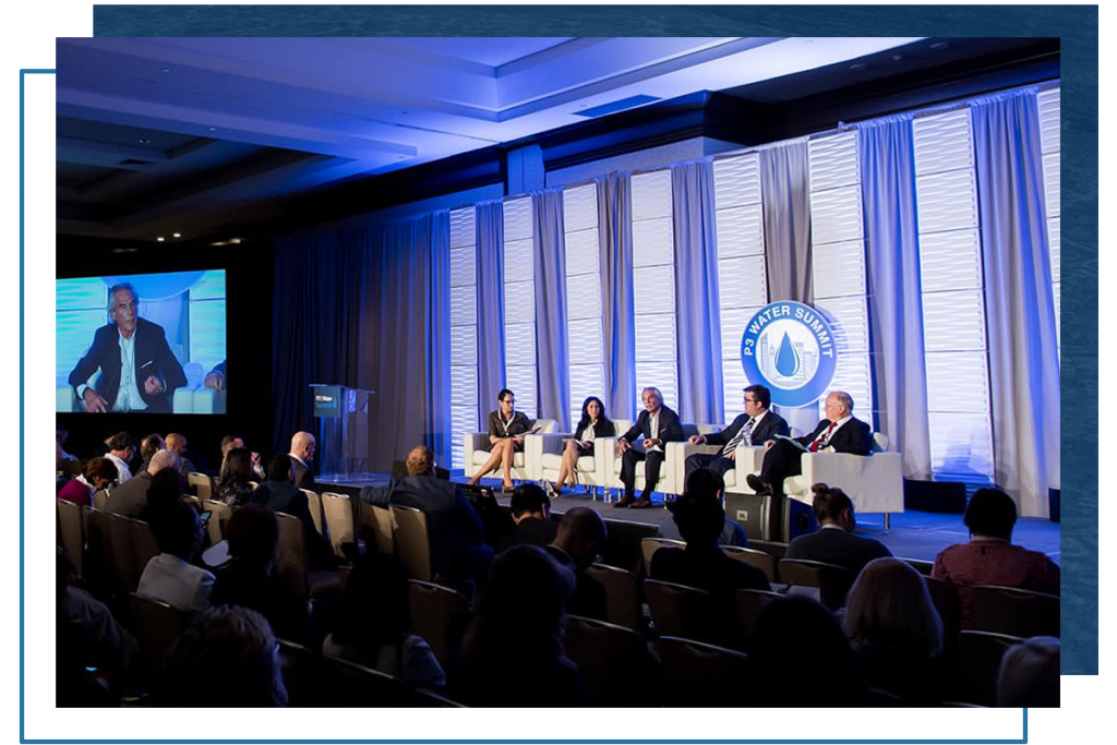 P3 Water Summit panel on stage
